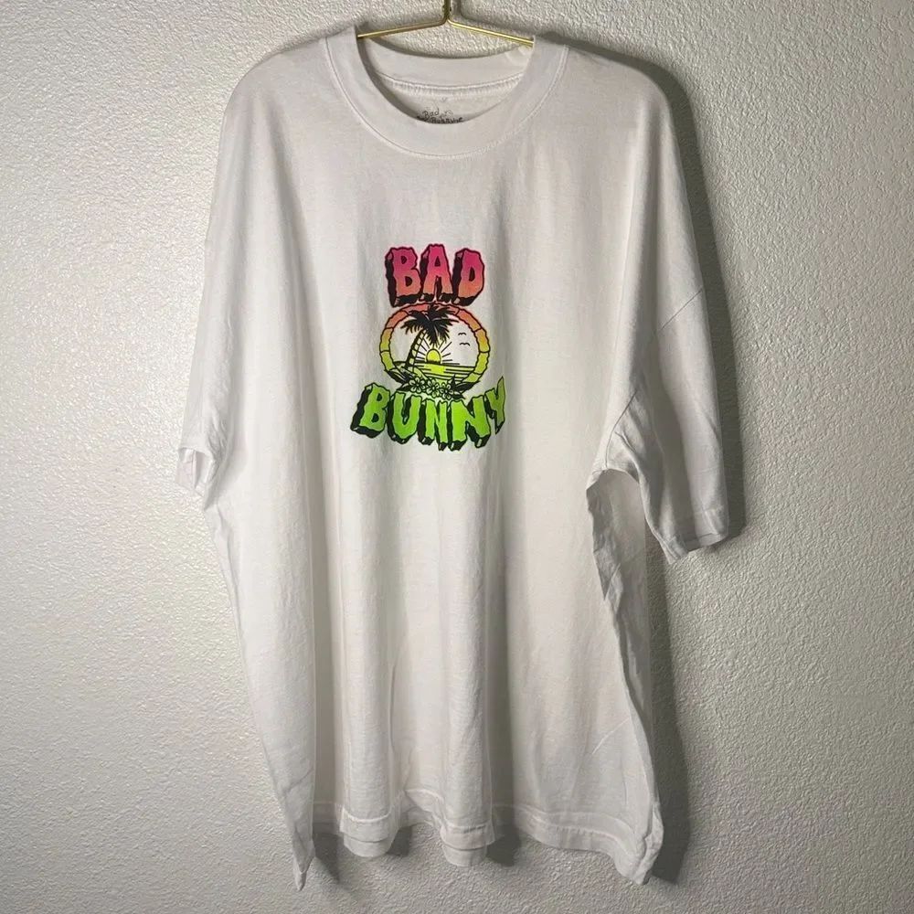 NEW-Bad Bunny World's Hottest Tour Stadiums 2022 concert merchandise t-shirt-XXL